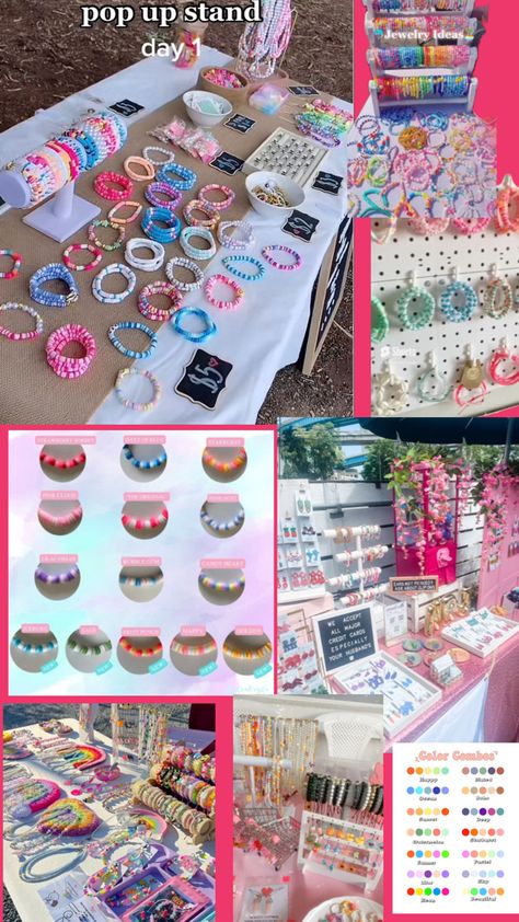 Pop Up Stand, Bracelet Stands, Dream Business, Bead Charms Diy, Heart Candy, Silicone Beads, My Dream, Pop Up Shop, Clay Beads