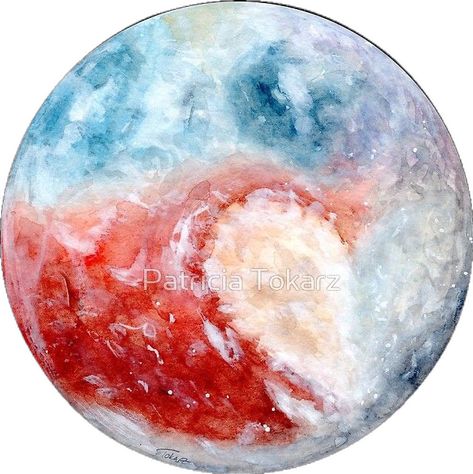 Pluto Painting, Pluto Planet, Planet Painting, All Planets, Planet Design, Watercolour Painting, Painting Ideas, Planets, Paintings