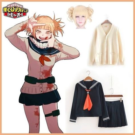 My Hero Academia Cosplay Costume Anime Cosplay Himiko Toga JK Uniform Women Sailor Suits with Sweaters | Google Shopping Toga Cosplay Outfit, Toga Dress, Hero Academia Cosplay, My Hero Academia Cosplay, Costume Anime, Toga Himiko, Sailor Suit, Pose References, Cosplay Outfits