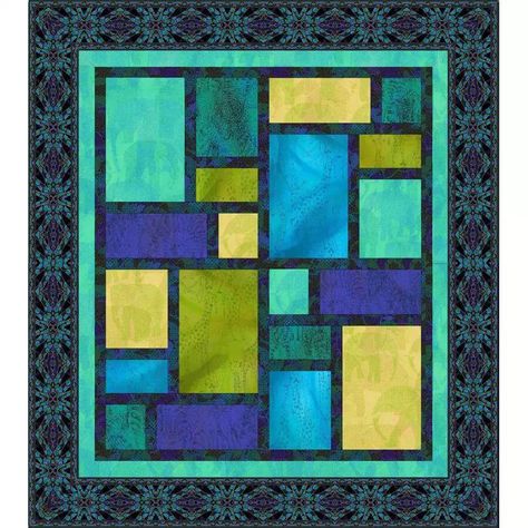 Stained Glass Quilt Patterns, Stained Glass Quilts, Cat Quilt Block, Purple Quilt, Rail Fence Quilt, Moon Quilt, History Of Quilting, Denim Quilts, Quilts Easy