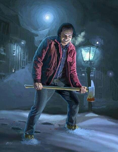 Jack Nicholson as Jack Torrance in The Shining Stephen King It, Horror Vintage, Horror Movie Icons, Horror Artwork, Horror Movie Art, Horror Icons, Horror Show, Scary Movie, Horror Movie Characters