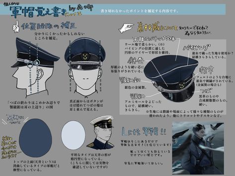 Anime Hats, Manga Tutorial, Digital Painting Techniques, Anime Monsters, Drawing Expressions, Military Outfit, Body Drawing, Drawing Clothes, Pose Reference Photo