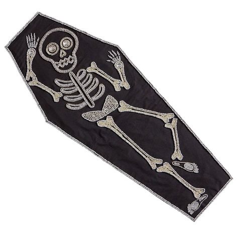 Decorating Ideas For Halloween, Coffin Halloween, Halloween Table Runner, Mermaid Costumes, Goth Victorian, Everyday Is Halloween, Decor For Halloween, Halloween Table Runners, Halloween Products