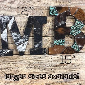 Cowhide Diy, Diy Letters, Hand Lettering Alphabet, Leather Art, Christmas Store, Natural Colors, Next Door, Cool Diy, Just Giving