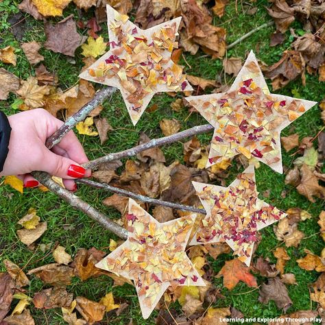 Nature Wands, Autumn Eyfs, Leaf Confetti, Forest School Activities, Eyfs Activities, Fall Arts And Crafts, Nature School, Nursery Activities, Homeschool Crafts