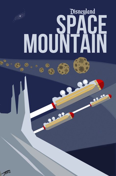 Tomorrowland Poster, Disneyland Art, Disneyland Tomorrowland, Captain Eo, Vintage Disney Posters, Disney Minimalist, Disney Project Life, Disney Poster, Disneyland Attractions