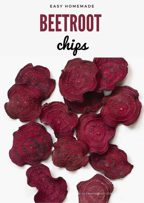 These healthy baked or dehydrated beetroot chips make for a delicious, healthy , guilt-free snack or can be ground into a fine powder for baking and other uses. Another great way to use fresh beets! Beet Chips Recipe, Beetroot Chips, Healthiest Vegetables, Best Freeze Dried Food, Beet Chips, Dehydrated Vegetables, Fresh Beets, Guilt Free Snacks, Beet Recipes