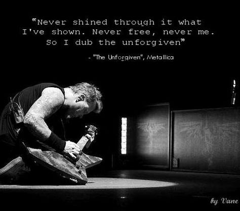 Metallica!!! Metallica Quotes, Unforgiven Metallica, Metallica Pictures, Metallica Meme, Papa Hetfield, Metallica Lyrics, Metallica Song, Arte Heavy Metal, Lyrics Tattoo