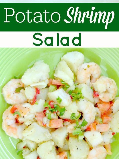 Recipe With Shrimp, Cold Salads, Prawn Salad, Recipes Shrimp, Shrimp Salad Recipes, Salmon And Shrimp, Shrimp Scampi Recipe, Scampi Recipe, Potato Salad Recipe