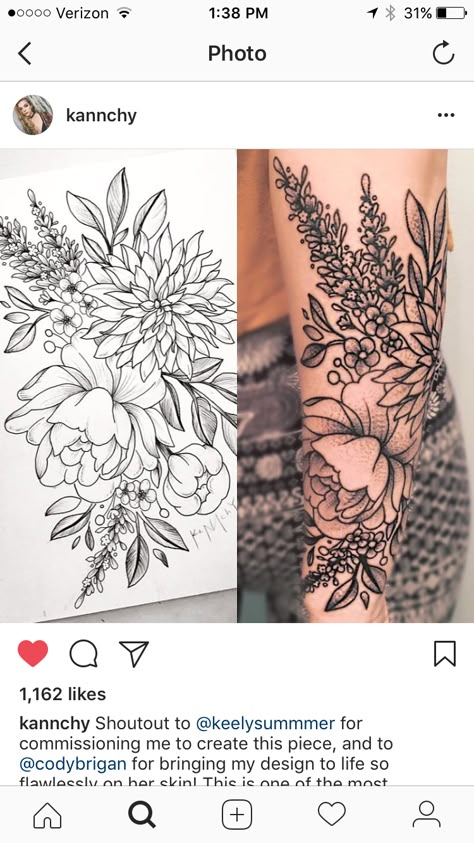 Lower Arm Sleeve, Flower Sleeve, Arm Sleeve Tattoos, Henna Tattoos, Tattoo Feminina, Tattoo Sleeve Designs, Half Sleeve Tattoo, Back Tattoos, Popular Tattoos