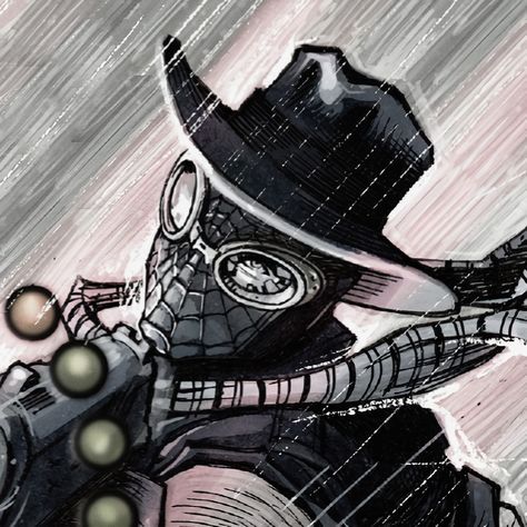 Noir Spiderman, Spider Man Noir, Spider Noir, Spiderman Meme, All Spiderman, Spiderman Art Sketch, Spiderman Artwork, Man Icon, Marvel Spiderman Art