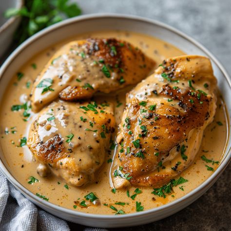 Instant Pot: Chicken in White Wine Sauce Steamed Baby Carrots, Chicken White Wine Sauce, White Wine Sauce Recipes, Tuscan Garlic Chicken, White Wine Chicken, Chicken Breast Cutlet, White Wine Sauce, Chicken With Olives, Wine Sauce