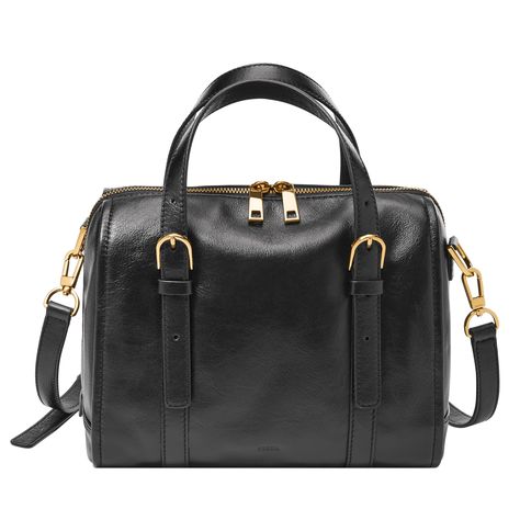 PRICES MAY VARY. Editor's Notes: Classic satchels never go out of style. Our timeless, leather Carlie Satchel features one zipper pocket, two slide pockets and an adjustable, detachable crossbody strap, plus two adjustable handles. Perfectly Proportioned: 10" L x 5.5" W x 8" H; Adjustable & Detachable Crossbody Strap, 2 Adjustable Handles Premium Craftsmanship: LiteHide Leather Satchel; Zipper Closure; Fabric Lining; imported It's all in the Details: Exterior Details: 1 Slide Pocket; Interior De Classic Fashion Pieces, Black Satchel, Leather Satchel Handbags, Handbag For Women, Leather Satchel Bag, Satchel Purse, Satchel Handbags, Satchel Bag, Black Hardware