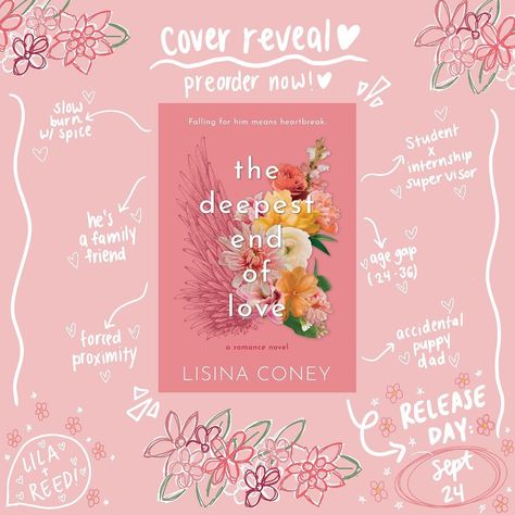 ✧˚⋆｡♡˚ cover reveal for the deepest end of love   ‘The Deepest End of Love’ the new novel by @lisinaconeyauthor, available September 24th – Cover Reveal! Dream Home Library, End Of Love, Playing Favorites, Book Couples, Book Reading Journal, Photography Tips Iphone, Burning Desire, Youth Center, Close Proximity