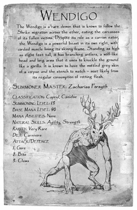 Demon Summoner, Knowledgeable Facts, Magical Creatures Mythology, Mystical Creatures Mythology, Types Of Demons, Fantasy Creatures Mythology, Monster Sketch, Supernatural Books, Myths & Monsters