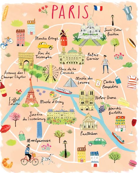 Travel Humor Quotes, Map Puzzle, Paris 2023, Beautiful Place In The World, Paris Itinerary, Paris France Travel, Paris Vacation, Tourist Map, Paris Map