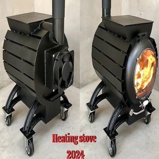 Diy Wood Stove How To Build, Wood Fire Stove, Preppers Survival, Diy Stove, Wood Burner Stove, Diy Projects Garage, Diy Rocket Stove, Oil Stove, Diy Wood Stove