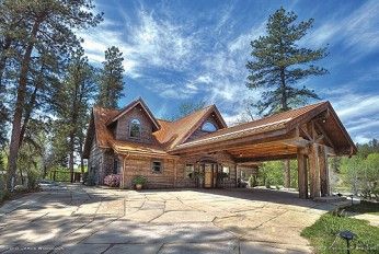 montana log homes | trees and see in their fallen trunks possibilities for designing homes ... River Ideas, Carport Plans, Pergola Carport, Car Port, Carport Garage, Building A Porch, Carport Designs, Porte Cochere, Cottage Exterior