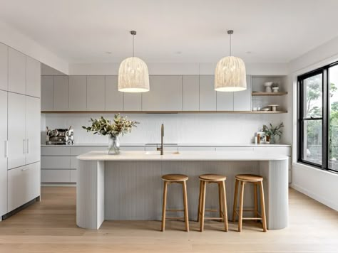 6 simple transformations to give your home wow factor - realestate.com.au Neoclassical Interior, Kitchen Colour Schemes, House Design Kitchen, Kitchen Room Design, Kitchen Inspiration Design, Home Modern, Grey Kitchen, Kitchen Style, 인테리어 디자인