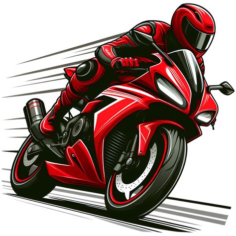 AI generated red sport motorcycle rider in cartoon style on transparent background Motorcycle Pfp, Cartoon Motorcycle, Motorcycle Artwork, Red Motorcycle, Motorcycle Aesthetic, Sport Motorcycle, Motorcycle Riders, Cityscape Photos, Nature Backgrounds