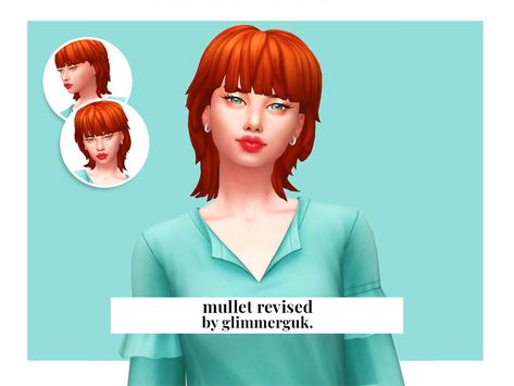 Sims 4 Cc Mullet Hair, Sims 4 Mullet Hair, Sims 4 Cc Mullet, Sims 4 Mullet, Hair Swatches, Soul Hair, Mullet Hair, Hair Male, Pelo Sims