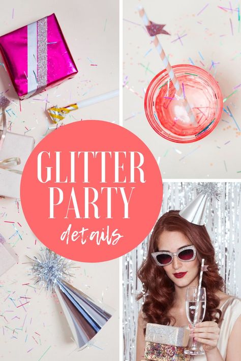 Sparkle Birthday Party Theme, Glitter Party Ideas, Themed Christmas Party, Sparkle Birthday Party, Party Ideas Kids, Awesome Party Favors, Glitter Party Decorations, Sparkle Birthday, Glitter Birthday Parties