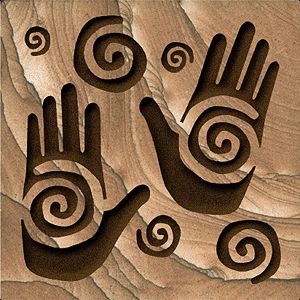 * Healing Hand Symbol, Og Tattoos, Native American Healing, Arte Haida, Angel Spirit, Healing Prayers, Energy Vibration, Reiki Energy Healing, Hand Symbols