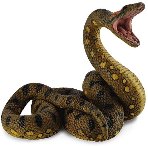 CollectA Green Anaconda : Amazon.co.uk: Toys & Games Giant Anaconda, Anaconda Snake, Green Anaconda, Largest Snake, Animal Action, Beautiful Snakes, Reptile Snakes, Dangerous Animals, Miniature Figures