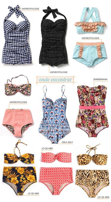 Types Of Bathing Suits, Stile Pin Up, Moda Pin Up, Retro Swim, Retro Bathing Suits, Retro Suits, Retro Swimwear, Vintage Bathing Suits, Meg Ryan