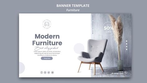 Furniture Sale Poster, Furniture Banner, Shop Banner Design, Banner Sample, Furniture Graphic, Website Banner Design, Banner Decor, Banner Ads Design, Event Poster Design