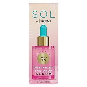 Jergens SOL Deeper by the Drop Self Tanning Drops, Tanning Water, Add to Lotions, Serums, and Oils for Custom Tan, for Year-Round Glow, 1 Fluid Ounce Self Tanning Drops, Tanning Water, Tanning Drops, Self Tanning Lotions, Self Tanning, Self Tanners, Travel Size Bottles, Tan Body, Sunless Tanning