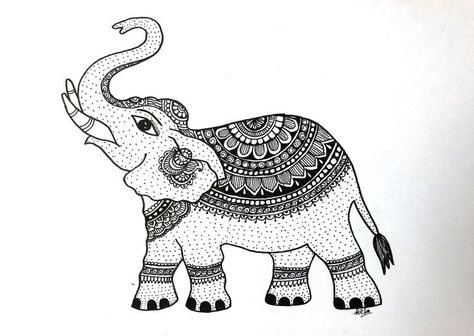 How to draw Mandala for Beginners | Elephant mandala art | elephant drawing stepbystep | doodle art Elephant Mandala Art, Elephant Art Drawing, Easy Elephant Drawing, Mandala For Beginners, Draw Mandala, Mandala Sketch, Elephant Mandala, Geometric Origami, Mandala Elephant