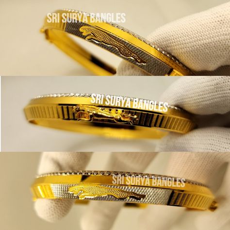 #gold #menskada Jaguar Kada For Men, Punjabi Kada, Gents Kada, Gold Kada, Men Chain, Mens Gold Jewelry, Mens Gold Bracelets, Gold Bracelets, Mens Gold