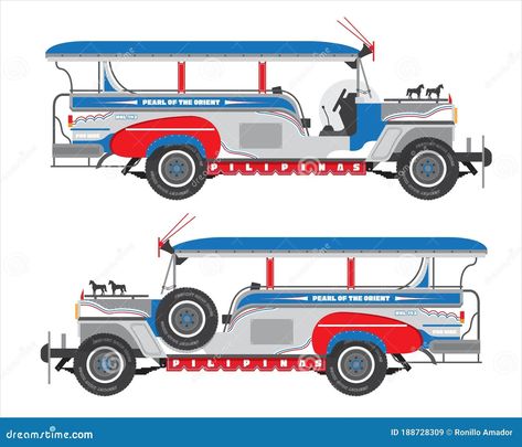 Philippines Transportation Jeepney Icon Vector Stock Vector - Illustration of taxi, town: 188728309 Jeepney Design, About Philippines, Town Design, Safari Travel, Car Vector, Architecture Landmark, Petrol Station, Vintage Truck, Retro Cars