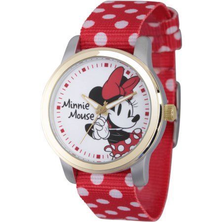 Mickey Watch, Minnie Mouse Red, Disney Watches, Gold Polka Dots, Disney Jewelry, Red Polka Dot, Tsum Tsum, Vintage Inspired Design, Watch Movement