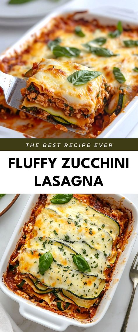 Image for Fluffy Zucchini Lasagna Keto Lasagne Zucchini, Gluten Free Zucchini Lasagna, High Protein Zucchini Lasagna, Easy Zucchini Lasagna Recipe, Instant Pot Zucchini Lasagna, Best Zucchini Lasagna Recipe, Lasagna Recipe Healthy Easy, Healthy Zucchini Lasagna Recipe, Healthy Lasagna Recipes Clean Eating