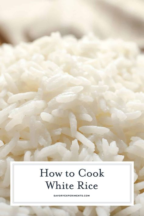 Looking for perfect rice? We have instructions and tips on cooking white rice with white rice recipes perfect for any meal. Rice On The Stove Top, Scary Kitchen, Perfect Rice Recipe, Rice In A Pot, Stove Top Rice, Perfect White Rice, Best Rice Recipe, Curry Chicken And Rice, White Rice Recipes