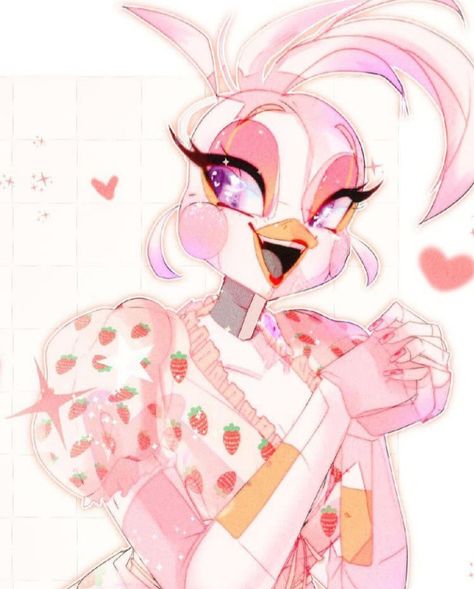 Chica Fanart, Funtime Chica, Glamrock Chica, Fnaf Oc, Funtime Foxy, Kawaii Hairstyles, Pink Girly Things, Anime Fnaf, Fnaf Drawings