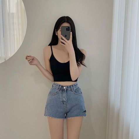 Outfit Korean Style, Korean Outfit Street Styles, Swimsuits Outfits, Korean Casual Outfits, Korean Fashion Dress, Korean Girl Fashion, Ulzzang Fashion, Cute Comfy Outfits, Kpop Fashion Outfits