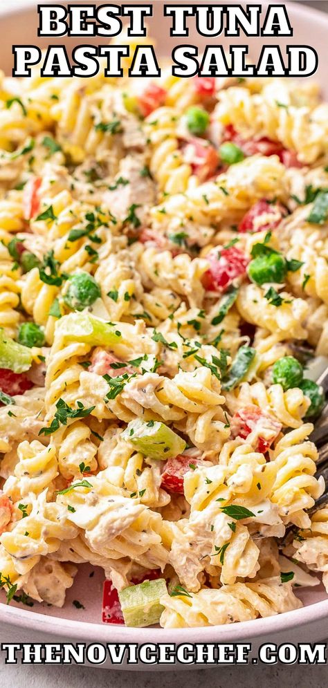 Tuna Pasta Salad Recipes, Best Tuna Salad, Tuna Pasta Salad, Healthy Foods To Make, Tuna Salad Pasta, Healthy Food Guide, Tuna Pasta, Tuna Salad Recipe, Lost 100 Pounds