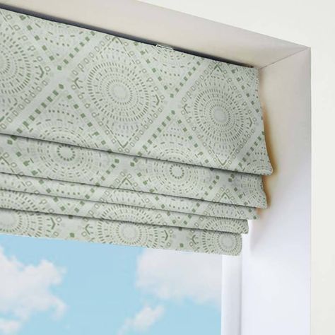 Celestial Sage Green Roman Blind. Swift Direct Blinds Roman Blinds Bedroom, Green Roman Blinds, Boys Bedroom Green, Blinds Bedroom, Kitchen 2021, Made To Measure Blinds, Flat Ideas, Curtain Ideas, Roman Blind