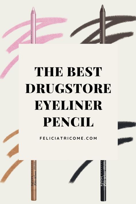 I may or may not have discovered the best pencil eyeliner. An impulse buy turned into a beauty favorite. This eyeliner pencil is extremely affordable and is the best eyeliner I may have ever used. I am going over why I love it so much and why you will too. Click to get started. #nyx #drugstoremakeup #makeuo #drugstore #affordablemakeup #eyemakeup #eyeliner #eyelinerpencil #makeuo #beauty #beautyproducts #makeupproducts Best Pencil Eyeliner Drugstore, Best Pencil Eyeliner, Best Drugstore Eyeliner, Drugstore Eyeliner, The Best Eyeliner, Black Color Hairstyles, Metallic Eyeliner, Color Hairstyles, Paper Crafts Magazine