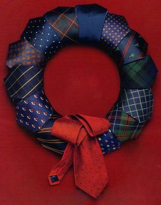 Repurposed Neckties, Neck Tie Projects, Tie Wreath, Old Neck Ties, Ties Crafts, Mens Ties Crafts, Upcycled Neckties, Necktie Quilt, Tie Pillows