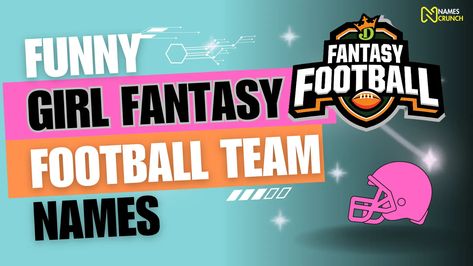 Pinterest board titled "Fantasy Football Funnies: Funny Girl Team Names." Discover a collection of humorous and creative fantasy football team names for women who want to add humor to their league. Score laughs along with touchdowns! 🏈🤣 #FunnyGirlFantasyFootball #FootballHumor Fantasy League Names, Funny Football Team Names, Fantasy Football Names Funny, Fantasy Football Team Names, Fantasy Team Names, Fantasy Football League Names, Fantasy Football Names, Fantasy Football Funny, Fantasy Football Logos