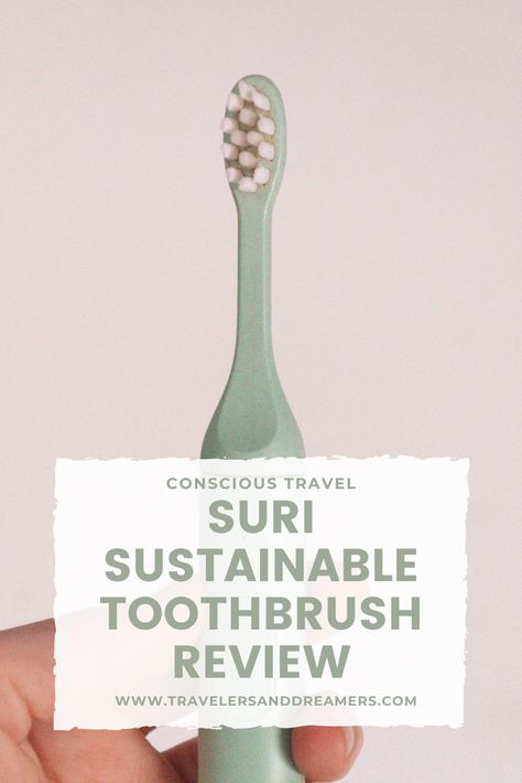 Looking for a sustainable toothbrush? Read this Suri toothbrush review to find out why this brand is the absolute best! Suri Toothbrush, Sustainable Toothbrush, Sonicare Toothbrush, Eco Travel, Sonic Toothbrush, Oral Care Routine, Packing Lists, Tooth Brush, Packing List For Travel