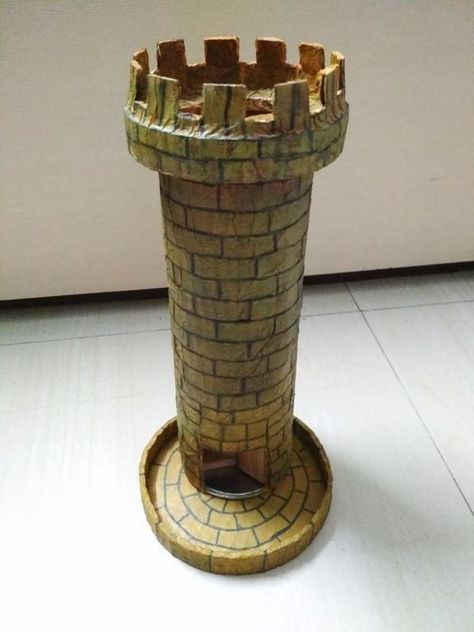 Dice Tower: 7 Steps (with Pictures) Dice Tower Diy, Diy Dice Tower, Draw Bricks, Dnd Dice Tower, Diy Dice, Dice Roller, Small Hinges, Recycle Cans, Dice Tower