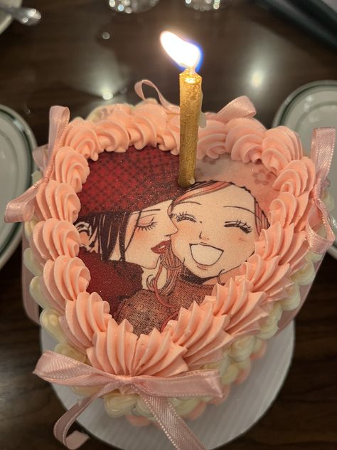 nana anime cake pink bows coquette hachi vivienne westwood Bows Coquette, Nana Anime, Anime Cake, Pinterest Cake, Nana Manga, Nana Birthday, Birthday Goals, Nana Osaki, Kawaii Cooking