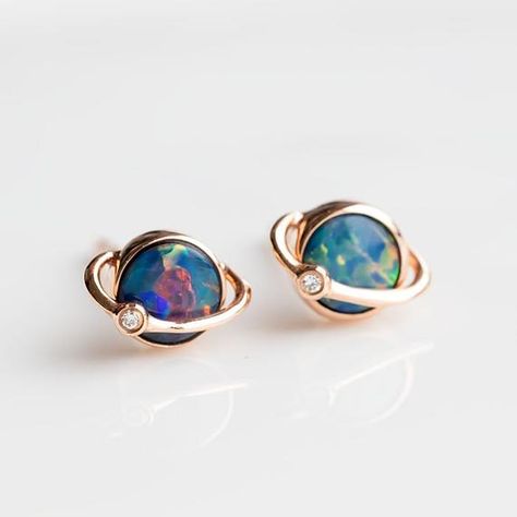 Australian Opal Jewelry, Opal Birthstone, Australian Black Opal, Earth Design, Moon Studs, Opal Earrings Stud, Opal Studs, Rare Gemstones, Diamond Stud Earrings