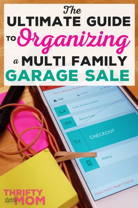 Multi Family Garage Sale Guide!  Ready to team up with your friends, neighbors or family for Multi family garage sale?  I've got tips on how to organized, checkout and do this well in a group!  Multi family yard sales in the digital age! #Sponsored #TallySheet Yard Sale Hacks Tips And Tricks, Multi Family Garage Sale, Yard Sale Hacks, Yard Sale Organization, Garage Sale Organization, Neighborhood Garage Sale, Garage Sale Tips, Rummage Sale, Oral Motor