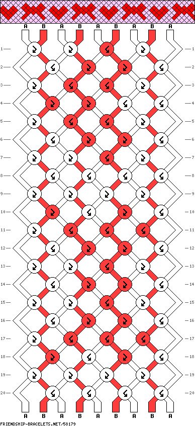 friendship bracelet - hearts and ribbon bow tie pattern and tutorial Bow Friendship Bracelet Pattern, Bow Bracelet Pattern, Bow Friendship Bracelet, Heart Thread Bracelet, Heart Friendship Bracelet Pattern, Ribbon Friendship Bracelet, Heart Bracelet Pattern, Braceletbook Patterns, String Bracelet Designs